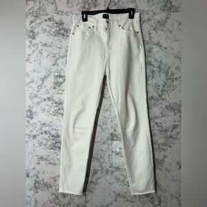 J. Crew Women white Skinny Leg Jeans Sz 29